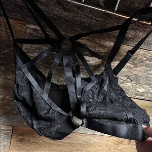 Elegant Black Lace Bra